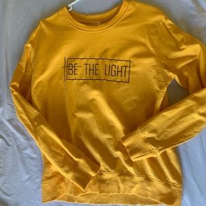 XL boutique - “Be the Light” light sweatshirt